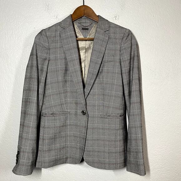 Mossimo Dutti Ladies Blazer Single Button Houndstooth Career Event - 6 - Picture 3 of 5